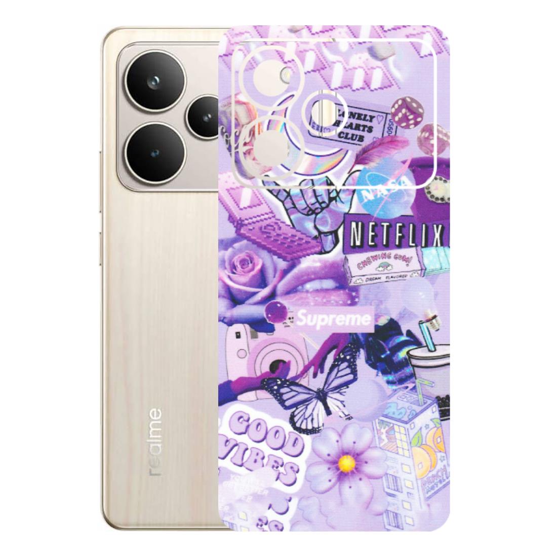 Realme Phone Skins (All Models) - Supreme Purple Magic - Matte Finish (M-88) Realme P4 5G