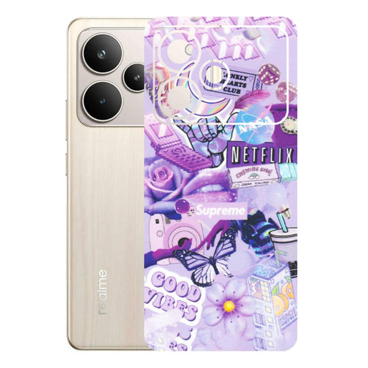 Realme Phone Skins (All Models) - Supreme Purple Magic - Matte Finish (M-88) Realme P4 5G
