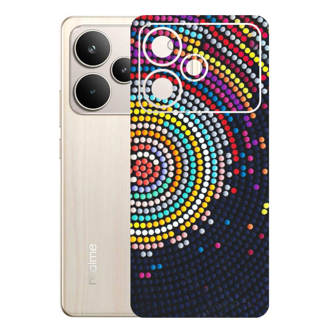 Realme Phone Skins (All Models) - Rainbow Dot Mandala - Matte Finish (M-97) Realme P4 5G