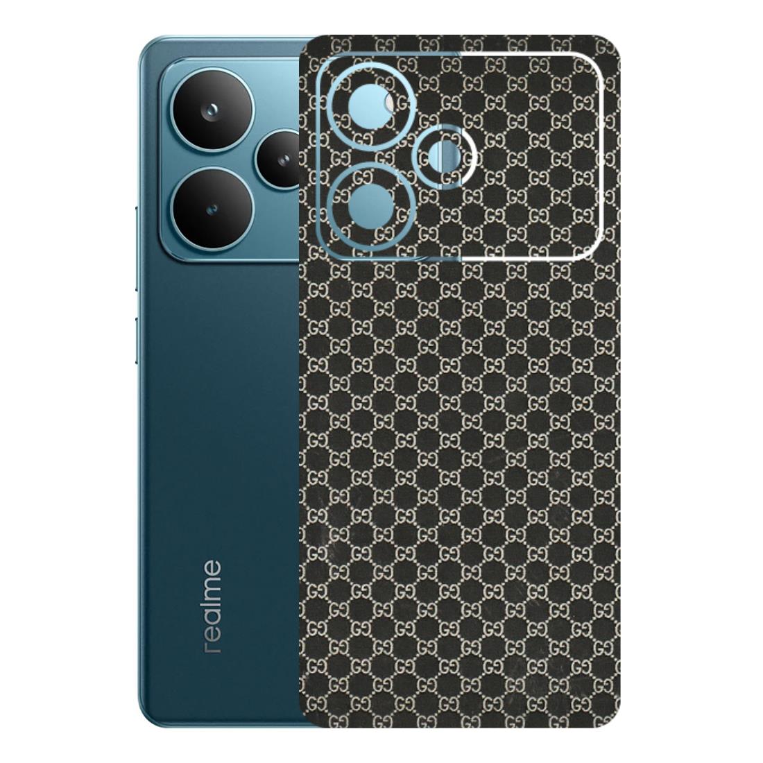 Realme Phone Skins (All Models) - Black G Print - 3D Embossed Finish (L-109) Realme P4 Pro 5G