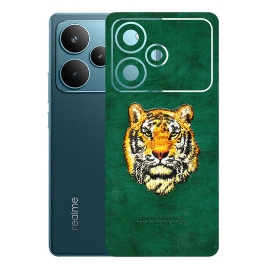 Realme Phone Skins (All Models) - Leather Feel Tiger - 3D Embossed Finish (L-111) Realme P4 Pro 5G