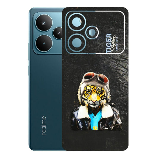 Realme Phone Skins (All Models) - Rider Tiger - 3D Embossed Finish (L-113) Realme P4 Pro 5G