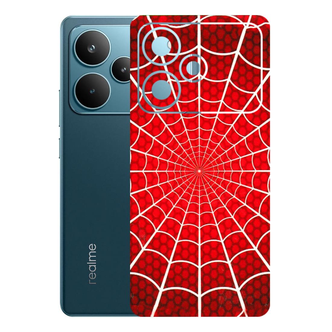 Realme Phone Skins (All Models) - Classic Spidey Web - 3D Embossed Finish (L-115) Realme P4 Pro 5G