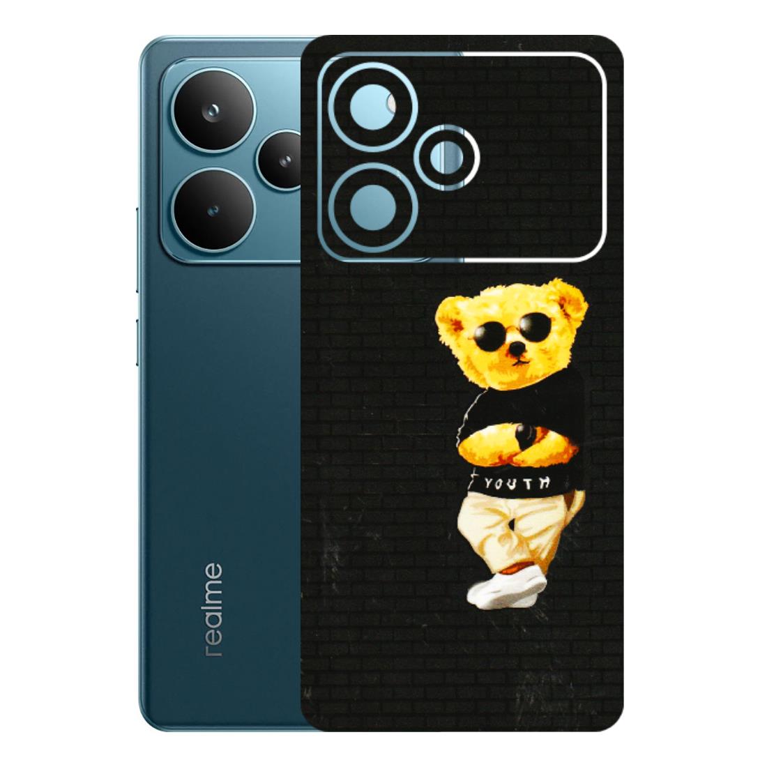 Realme Phone Skins (All Models) - Classy Teddy Bear - 3D Embossed Finish (L-116) Realme P4 Pro 5G
