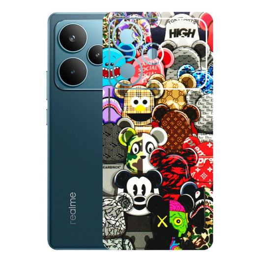 Realme Phone Skins (All Models) - More Mickey Mouses - 3D Embossed Finish (L-118) Realme P4 Pro 5G