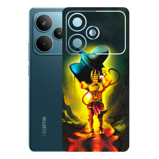 Realme Phone Skins (All Models) - Hanuman Ji - 3D Embossed Finish (L-128) Realme P4 Pro 5G