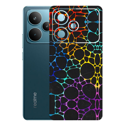 Realme Phone Skins (All Models) - Abstract Art MultiColour - 3D Embossed Finish (L-133) Realme P4 Pro 5G