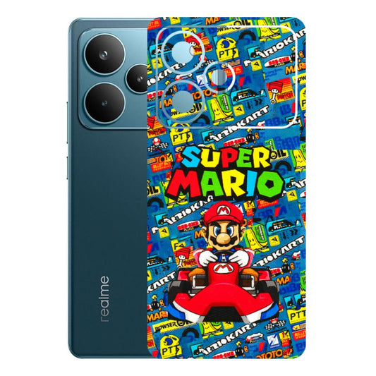 Realme Phone Skins (All Models) - Super Mario Kart - 3D Embossed Finish (L-140) Realme P4 Pro 5G