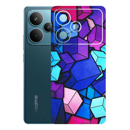 Realme Phone Skins (All Models) - Cube Doodle - 3D Embossed Finish (L-141) Realme P4 Pro 5G