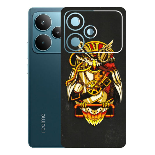 Realme Phone Skins (All Models) - Classy Smart Owl - 3D Embossed Finish (L-144) Realme P4 Pro 5G