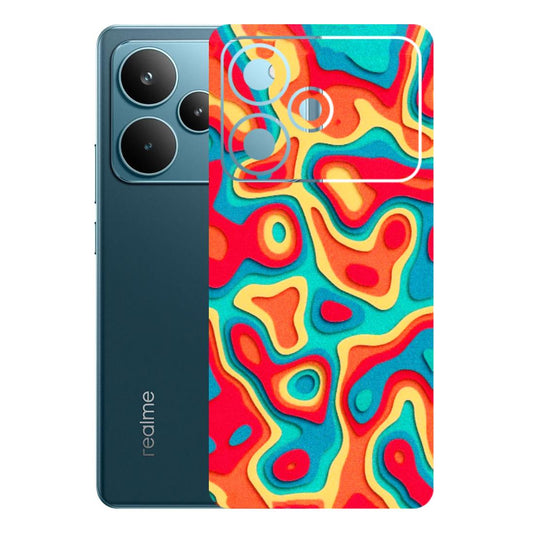 Realme Phone Skins (All Models) - Abstract Swirl - 3D Embossed Finish (L-150) Realme P4 Pro 5G