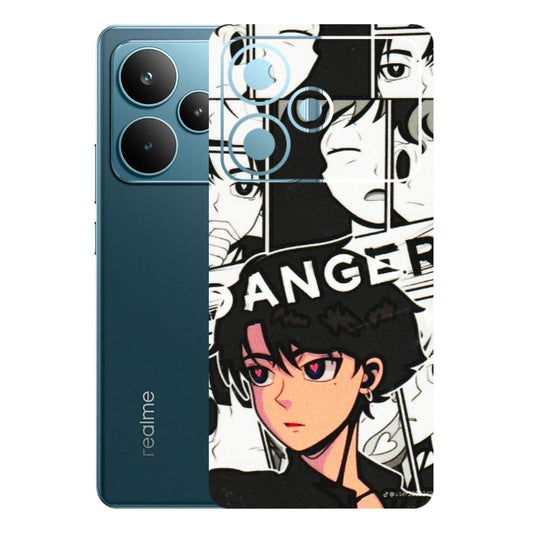 Realme Phone Skins (All Models) - Danger Anime - 3D Embossed Finish (L-155) Realme P4 Pro 5G