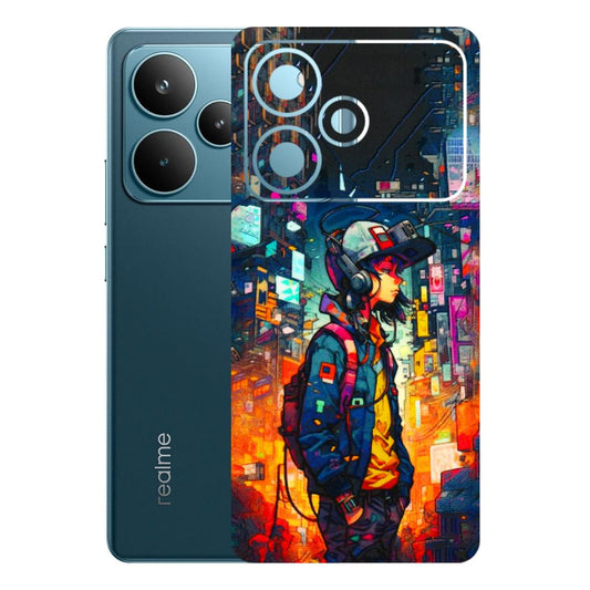Realme Phone Skins (All Models) - Street Anime Guy - 3D Embossed Finish (L-158) Realme P4 Pro 5G