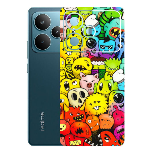 Realme Phone Skins (All Models) - Angry Funkies - 3D Embossed Finish (L-169) Realme P4 Pro 5G
