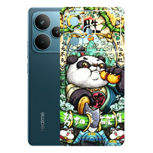 Realme Phone Skins (All Models) - Royal Rich Panda - 3D Embossed Finish (L-170) Realme P4 Pro 5G