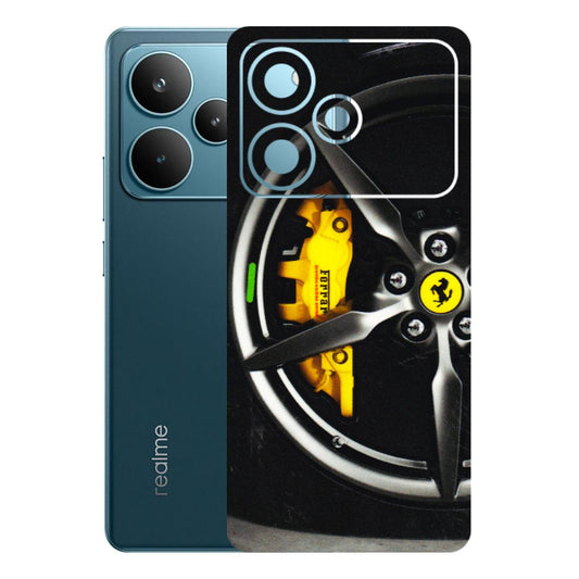 Realme Phone Skins (All Models) - Ferrari Wheel Alloy - 3D Embossed Finish (L-173) Realme P4 Pro 5G