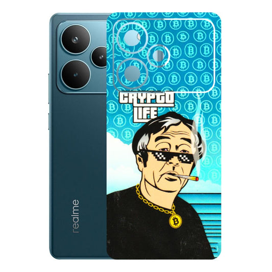 Realme Phone Skins (All Models) - Crypto Thug Life - 3D Embossed Finish (L-179) Realme P4 Pro 5G