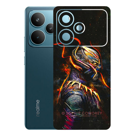 Realme Phone Skins (All Models) - Black Panther - 3D Embossed Finish (L-190) Realme P4 Pro 5G