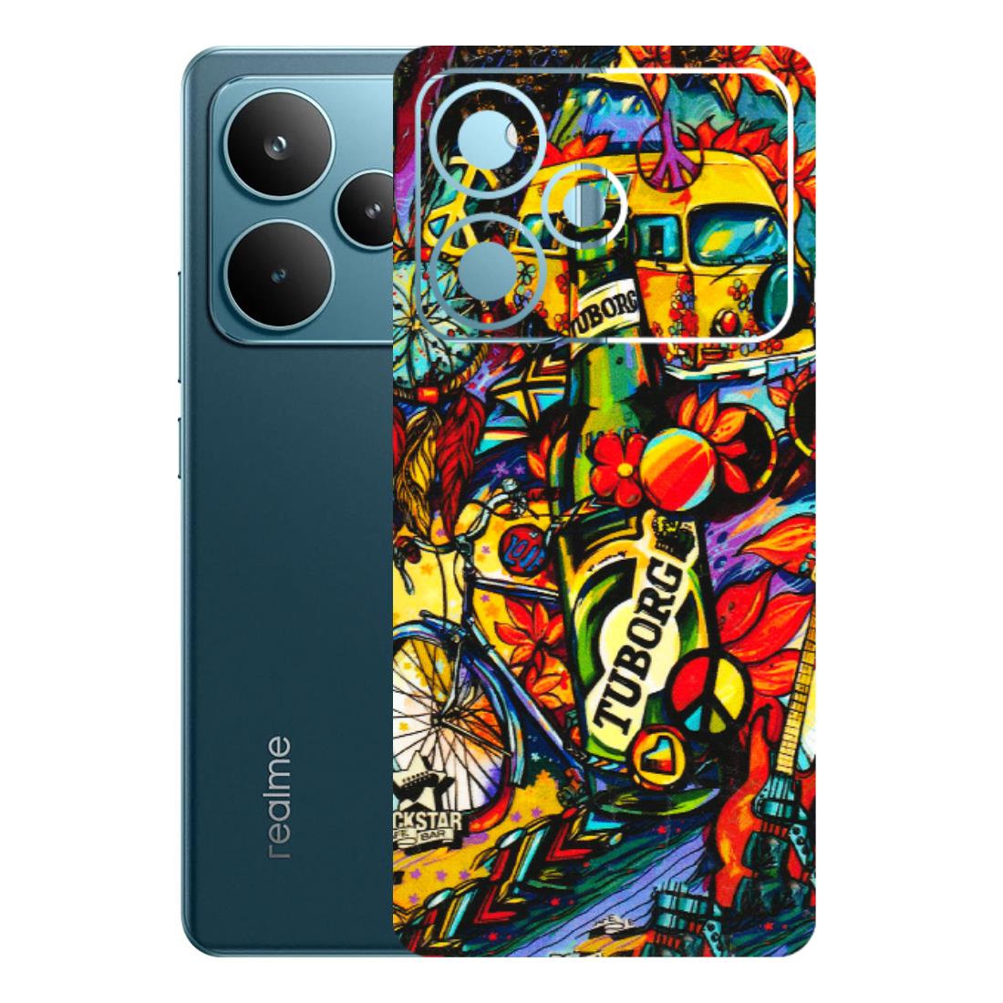 Realme Phone Skins (All Models) - Cool Beer Bottle - 3D Embossed Finish (L-193) Realme P4 Pro 5G
