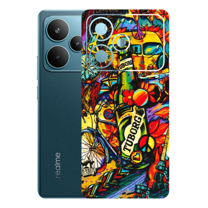 Realme Phone Skins (All Models) - Cool Beer Bottle - 3D Embossed Finish (L-193) Realme P4 Pro 5G