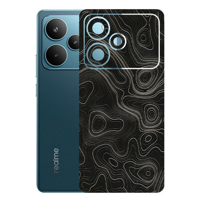 Realme Phone Skins (All Models) - Black Swirl - 3D Embossed Finish (L-196) Realme P4 Pro 5G