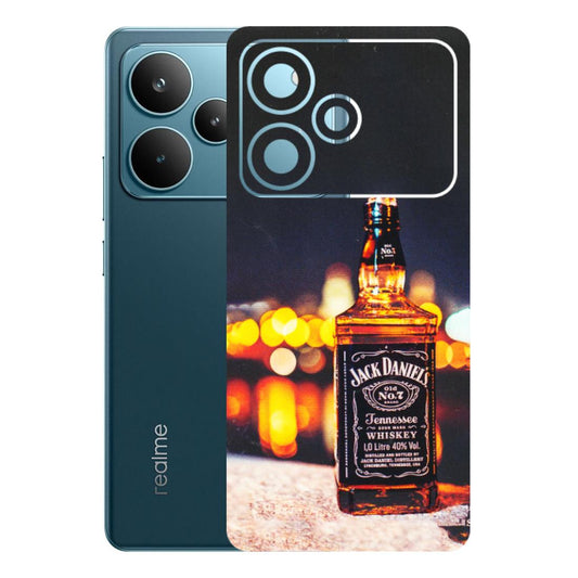 Realme Phone Skins (All Models) - JD Whiskey Bottle - 3D Embossed Finish (L-20) Realme P4 Pro 5G
