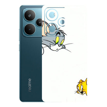 Realme Phone Skins (All Models) - Cute Tom And Jerry - 3D Embossed Finish (L-220) Realme P4 Pro 5G