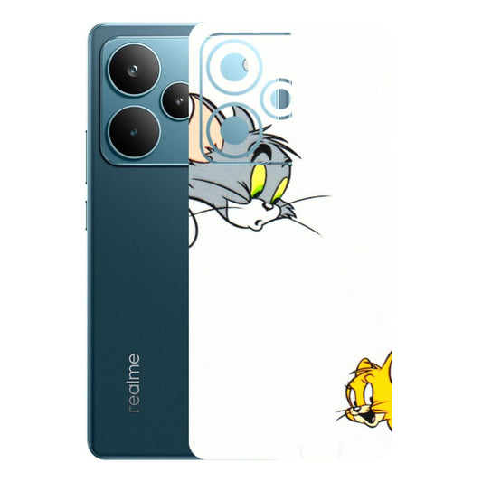 Realme Phone Skins (All Models) - Cute Tom And Jerry - 3D Embossed Finish (L-220) Realme P4 Pro 5G