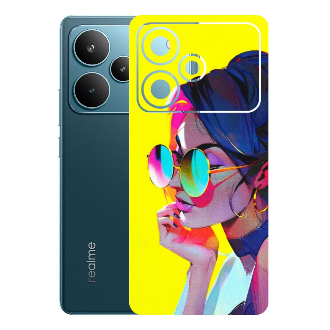 Realme Phone Skins (All Models) - Bold Stylish Girl - 3D Embossed Finish (L-222) Realme P4 Pro 5G