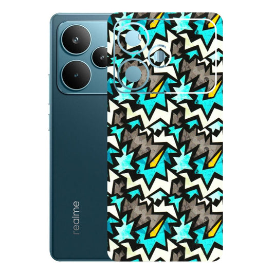 Realme Phone Skins (All Models) - Funky Zig Zag - 3D Embossed Finish (L-223) Realme P4 Pro 5G