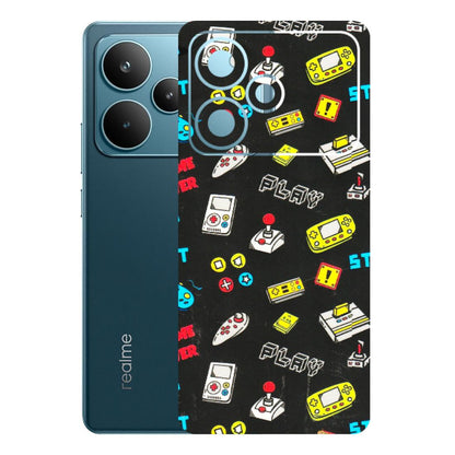 Realme Phone Skins (All Models) - Gaming Doodles - 3D Embossed Finish (L-224) Realme P4 Pro 5G