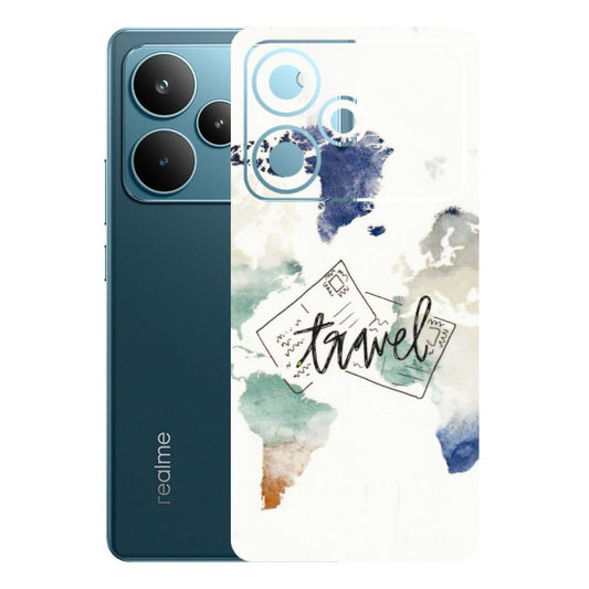Realme Phone Skins (All Models) - Travel The World - 3D Embossed Finish (L-232) Realme P4 Pro 5G