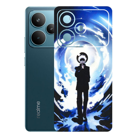 Realme Phone Skins (All Models) - Satoru Gojo Dark Blue - 3D Embossed Finish (L-235) Realme P4 Pro 5G