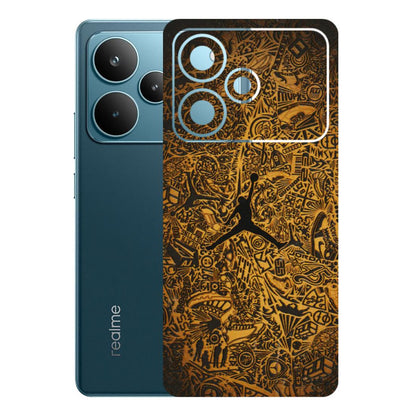 Realme Phone Skins (All Models) - Premium Gold Basketball Player - 3D Embossed Finish (L-236) Realme P4 Pro 5G