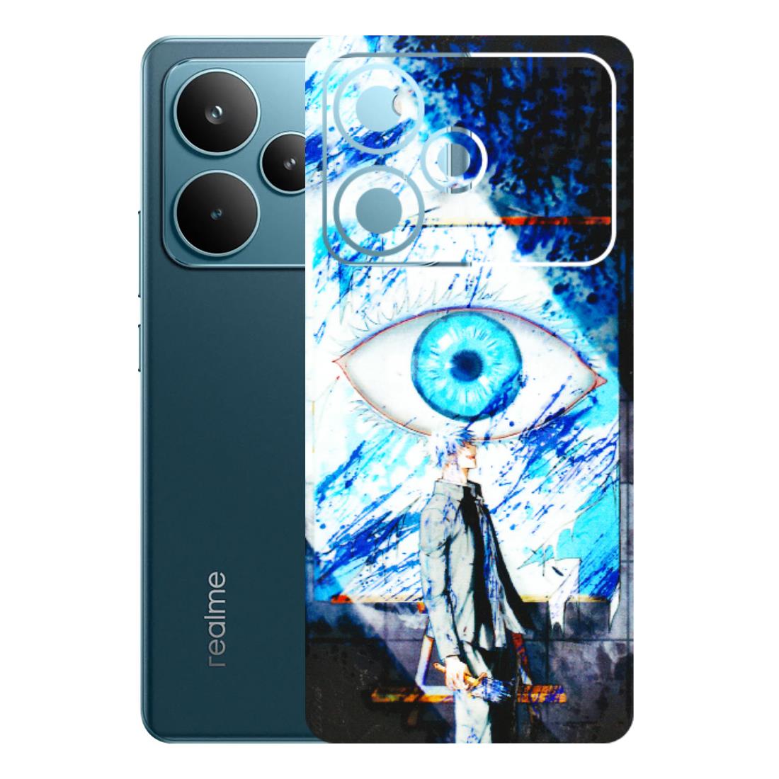 Realme Phone Skins (All Models) - Gojo Satoru evil eye - 3D Embossed Finish (L-239) Realme P4 Pro 5G