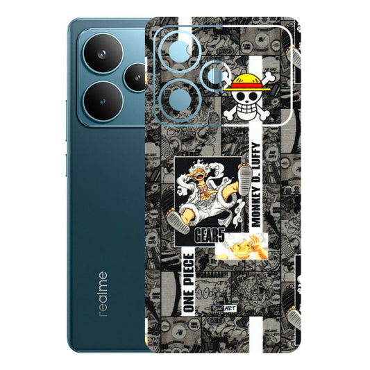 Realme Phone Skins (All Models) - Cuffy Anime MonkeyCamic - 3D Embossed Finish (L-242) Realme P4 Pro 5G