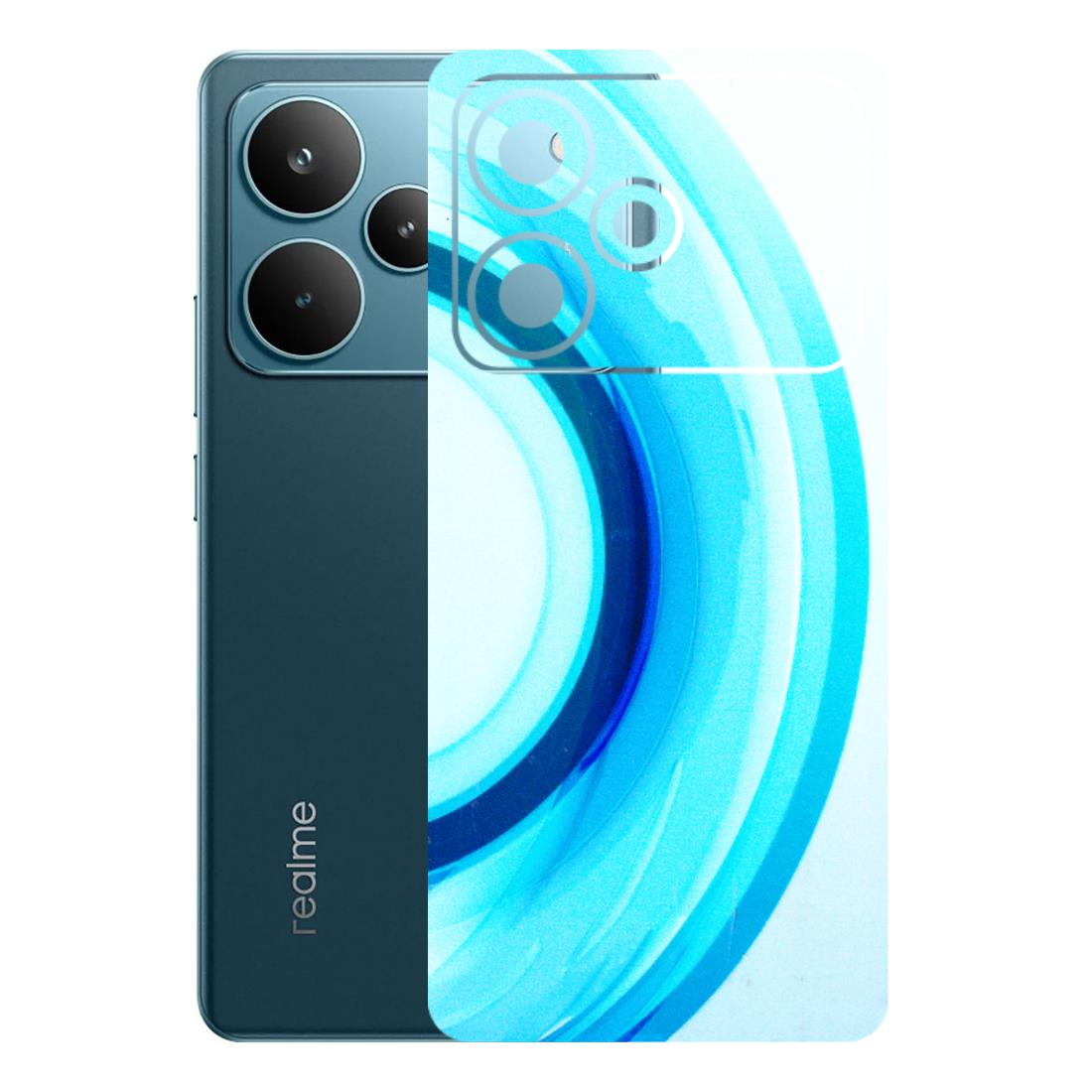 Realme Phone Skins (All Models) - The Blue Curve - 3D Embossed Finish (L-244) Realme P4 Pro 5G