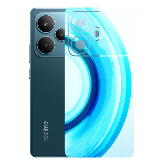 Realme Phone Skins (All Models) - The Blue Curve - 3D Embossed Finish (L-244) Realme P4 Pro 5G