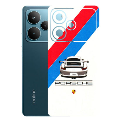 Realme Phone Skins (All Models) - Porche Car Sober Logo - 3D Embossed Finish (L-248) Realme P4 Pro 5G