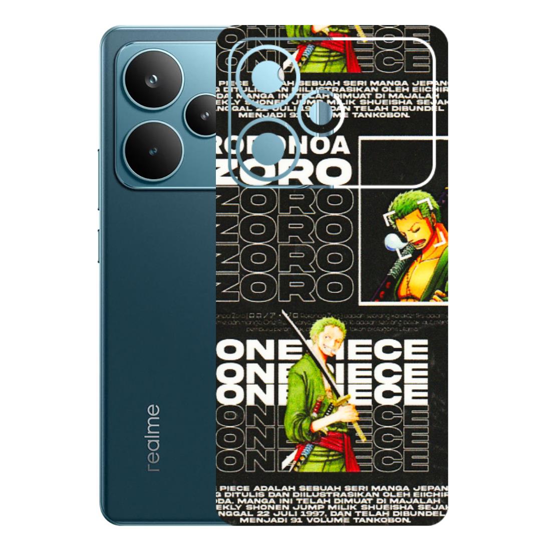 Realme Phone Skins (All Models) - One Piece Zoro - 3D Embossed Finish (L-250) Realme P4 Pro 5G