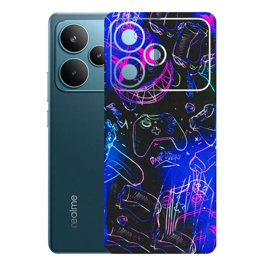 Realme Phone Skins (All Models) - Gamers Paradise - 3D Embossed Finish (L-258) Realme P4 Pro 5G