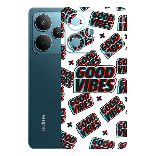 Realme Phone Skins (All Models) - Good Vibes - 3D Embossed Finish (L-282) Realme P4 Pro 5G