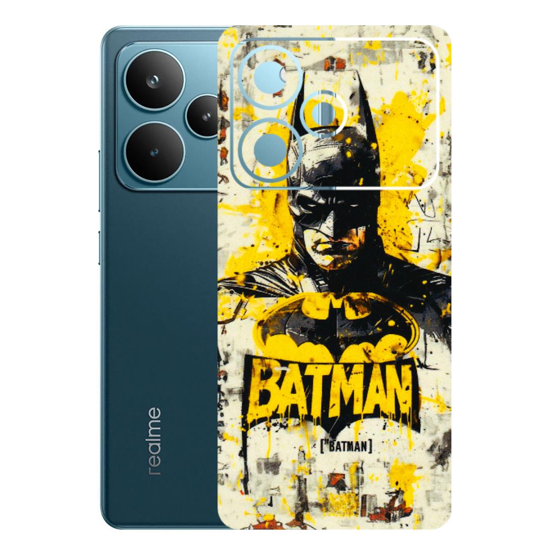 Realme Phone Skins (All Models) - Batman Yellow BT - 3D Embossed Finish (L-304) Realme P4 Pro 5G