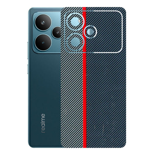 Realme Phone Skins (All Models) - Blue Sober Lines - 3D Embossed Finish (L-305) Realme P4 Pro 5G