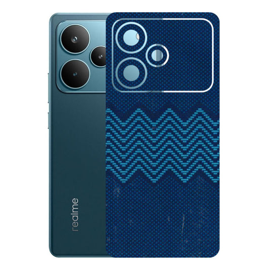 Realme Phone Skins (All Models) - Blue Sober Waves - 3D Embossed Finish (L-306) Realme P4 Pro 5G