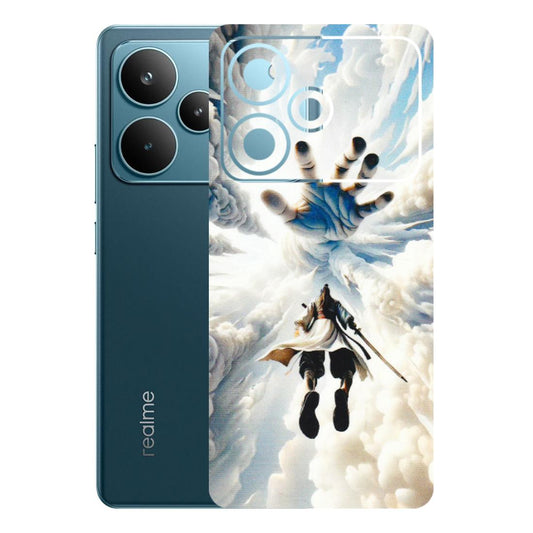 Realme Phone Skins (All Models) - Big Hand With Monkey King - 3D Embossed Finish (L-323) Realme P4 Pro 5G