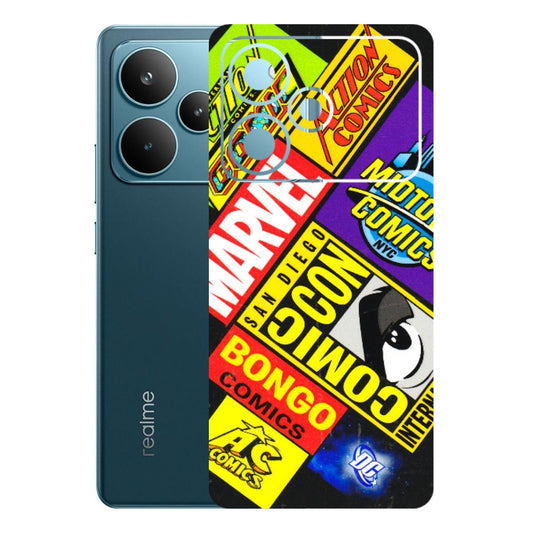 Realme Phone Skins (All Models) - Bongo Comic Con - 3D Embossed Finish (L-325) Realme P4 Pro 5G