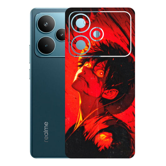 Realme Phone Skins (All Models) - D.Luffy Power Up One Piece Anime - 3D Embossed Finish (L-326) Realme P4 Pro 5G