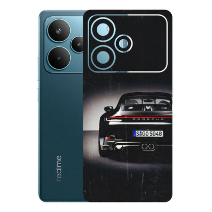 Realme Phone Skins (All Models) - New Black Porsche GT3 - 3D Embossed Finish (L-327) Realme P4 Pro 5G