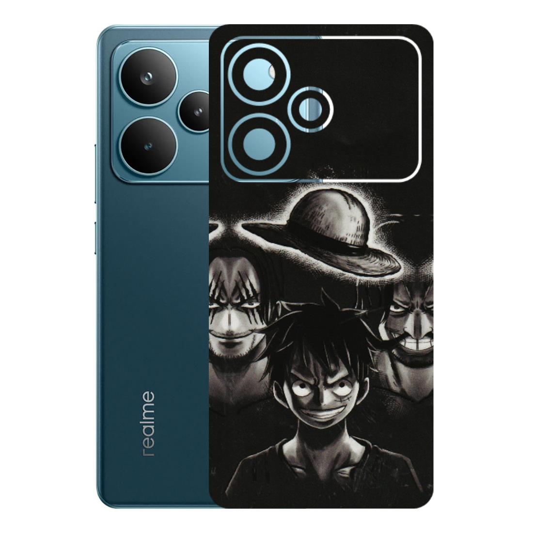 Realme Phone Skins (All Models) - Black Luffy Hat - 3D Embossed Finish (L-57) Realme P4 Pro 5G